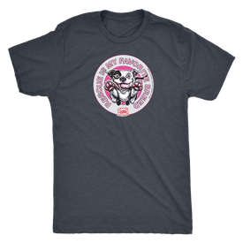 Rescue is my favorite breed - White Pitbull - Mens Triblend T-Shirt