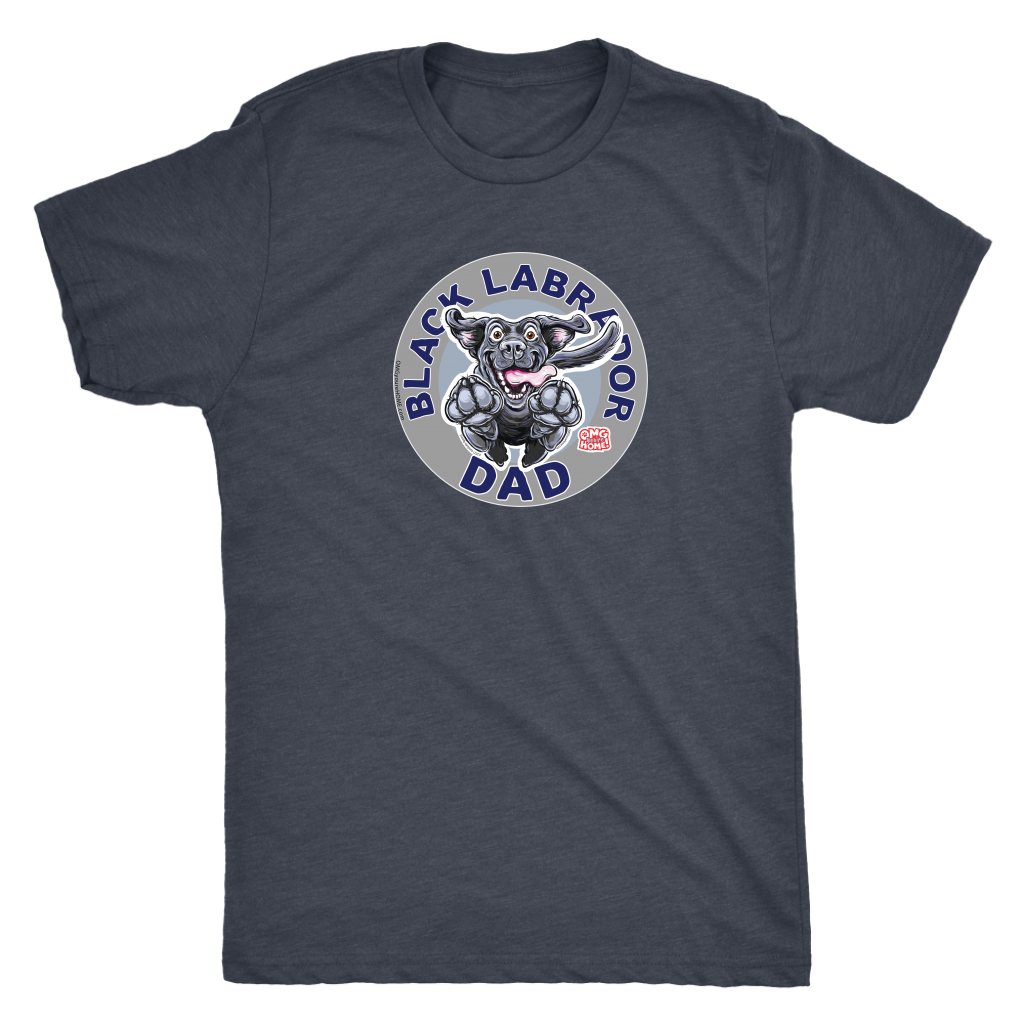 Black Labrador Dog Dad Shirt for Lab Lovers