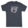 Happy Excited Jumping Black Labrador Retriever Dog - Mens Triblend T-shirt for Dog Lovers