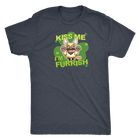 Kiss me I'm furrish - Fawn Frenchie Dog - Next Level Mens Triblend