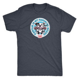 Rescue is my favorite breed - White Pitbull - Mens Triblend T-Shirt