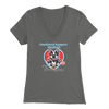 Emotional Support Human - Boston Terrier - Bella Womens V-Neck for Bostie Moms
