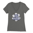 dog person v-neck t-shirt for women dog lovers