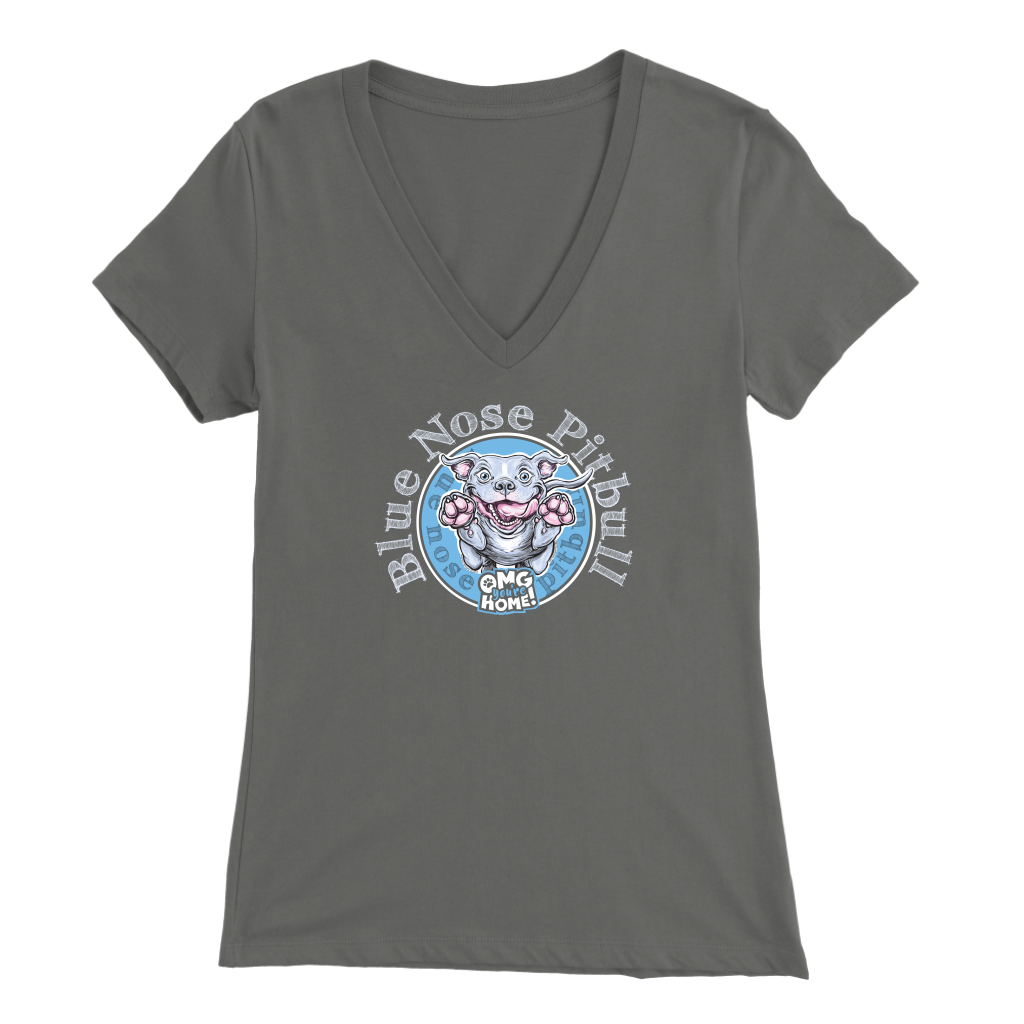 Blue Nose Pitbull - Dog Lover's V-Neck Shirt for Women