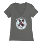 Boston Terrier - Bella Womens V-Neck for the Boston Terrier Dog Lover