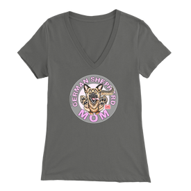 German Shepherd Mom - Bella Womens V-Neck