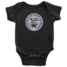 Load image into Gallery viewer, Rescue is My Favorite Breed - Black Labrador Baby Bodysuit