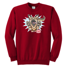 Load image into Gallery viewer, German Shepherd Youth Crewneck Sweatshirt