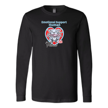 Load image into Gallery viewer, Emotional Support Human - Blue Nose Pitbull - Canvas brand Long Sleeve Shirt