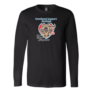 Emotional Support Human - German Shepherd - Canvas brand Long Sleeve Shirt