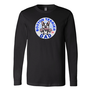 Black Boston Terrier long sleeve tee