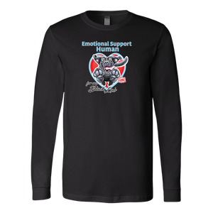 Emotional Support Human - Black Labrador Retriever - Canvas brand Long Sleeve Shirt