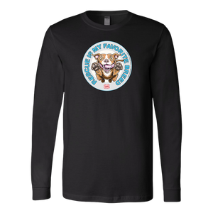 Rescue is my favorite breed - Red Nose Pitbull - Long Sleeve Shirt by Canvas