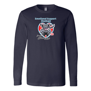 Emotional Support Human - Black Labrador Retriever - Canvas brand Long Sleeve Shirt