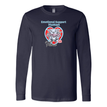 Load image into Gallery viewer, Emotional Support Human - Blue Nose Pitbull - Canvas brand Long Sleeve Shirt