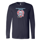 Emotional Support Human - Blue Nose Pitbull - Canvas brand Long Sleeve Shirt