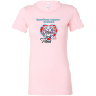 Womens pink t-shirt with Emotional Support Human for my Blue Nose Pitbull design on front