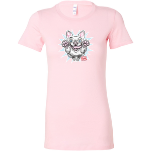 White French Bulldog - Frenchie Dog - Bella Womens Shirt