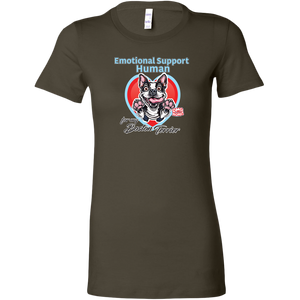 Emotional Support Human - Boston Terrier Womens Shirt for Bostie Lovers