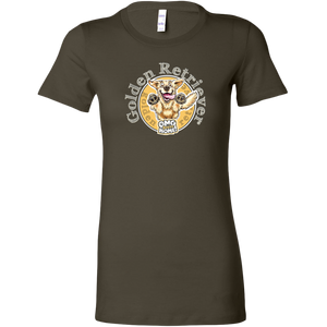 Golden Retriever Lover - Women's Shirt Featuring Original Golden Retriever Dog Artwork