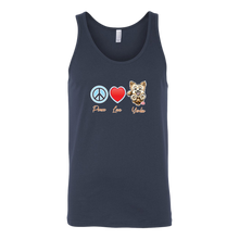 Load image into Gallery viewer, Peace Love Yorkie - Canvas brand Unisex Tank