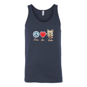 Peace Love Yorkie - Canvas brand Unisex Tank