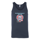 Emotional Support Human - Blue Nose Pitbull - Canvas brad Unisex Tank