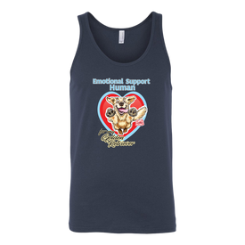 Emotional Support Human - Golden Retriever - Canvas brand Unisex Tank
