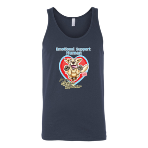 Emotional Support Human - Golden Retriever - Canvas brand Unisex Tank