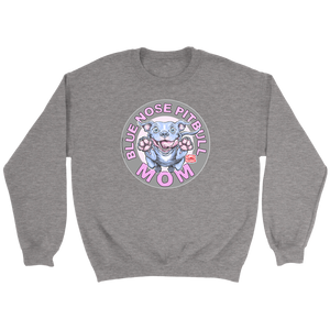 Blue Nose PitBull Mom - Crewneck Sweatshirt