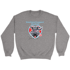 Emotional Support Human - Black Labrador Retriever - Crewneck Sweatshirt for Dog Lovers