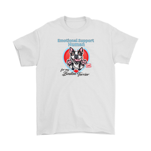 Emotional Support Human - Boston Terrier - Gildan Mens T-Shirt