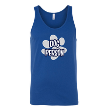 Load image into Gallery viewer, Dog Person - Canvas Unisex Tank for Dog Lovers