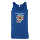 A blue tank top with the original German Shepherd design by OMG You're Home