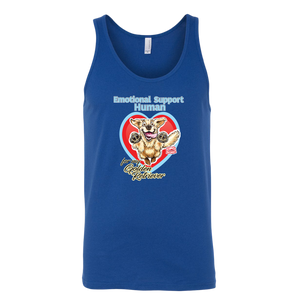 Emotional Support Human - Golden Retriever - Canvas brand Unisex Tank