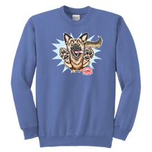 Load image into Gallery viewer, German Shepherd Youth Crewneck Sweatshirt