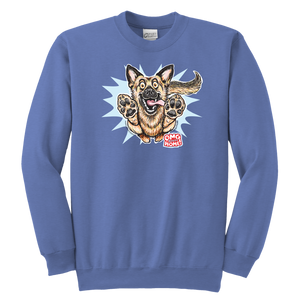 German Shepherd Youth Crewneck Sweatshirt