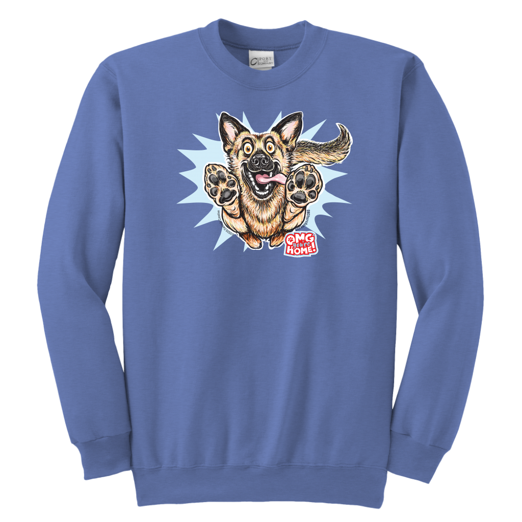 German Shepherd Youth Crewneck Sweatshirt