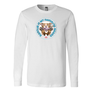 Rescue is my favorite breed - Red Nose Pitbull - Long Sleeve Shirt by Canvas