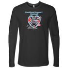 Emotional Support Human - Black Labrador Retriever - Next Level Mens Long Sleeve