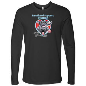 Emotional Support Human - Black Labrador Retriever - Next Level Mens Long Sleeve