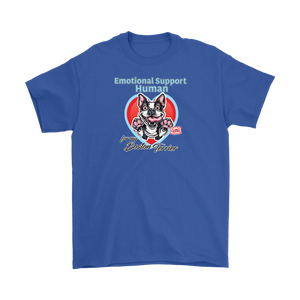 Emotional Support Human - Boston Terrier - Gildan Mens T-Shirt