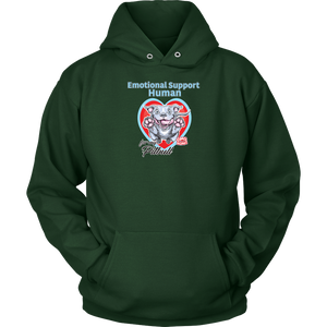 Emotional Support Human - Blue Nose Pitbull - Unisex Hoodie