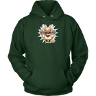 green Unisex Hoodie featuring the OMG Fawn French Bulldog - Frenchie 