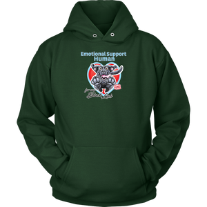 Emotional Support Human - Black Labrador Retriever - Unisex Hoodie