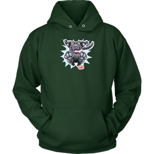 Happy Excited Jumping Black Labrador Retriever Dog - Unisex Hoodie for Dog Lovers