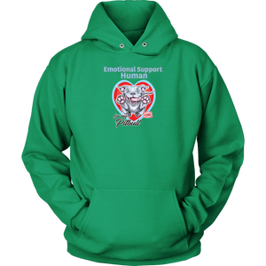 Emotional Support Human - Blue Nose Pitbull - Unisex Hoodie