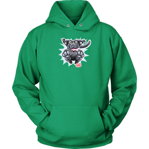 Happy Excited Jumping Black Labrador Retriever Dog - Unisex Hoodie for Dog Lovers