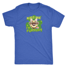 Load image into Gallery viewer, Kiss me I&#39;m furrish - Fawn Frenchie Dog - Next Level Mens Triblend