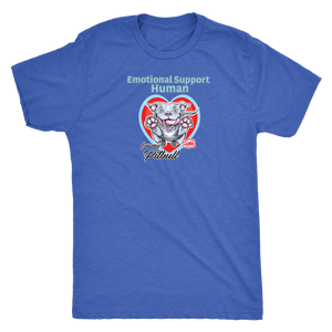 Emotional Support Human - Blue Nose Pitbull - Next Level Mens Triblend